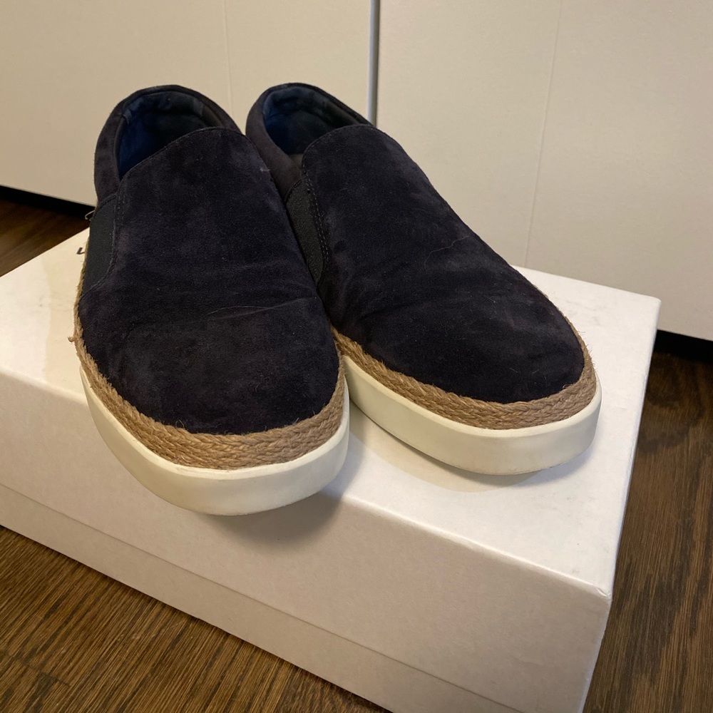 Vince Johan Suede Slip-On Sneakers